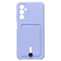 Чехол для Samsung SM-A146B (Galaxy A14 5G) силиконовый с картхолдером №4 <светло-фиолетовый> ― Spb.OnlineBazar.su
