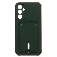 Чехол для Samsung SM-A346E (Galaxy A34 5G) силиконовый с картхолдером №4 <зеленый> ― Spb.OnlineBazar.su