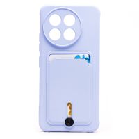 Чехол для Tecno Spark 30 Pro (KL7) силиконовый с картхолдером №4 <светло-фиолетовый> ― Spb.OnlineBazar.su