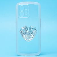 Чехол для Realme RMX3393 силиконовый с попсокетом сердце <прозрачный> ― Spb.OnlineBazar.su