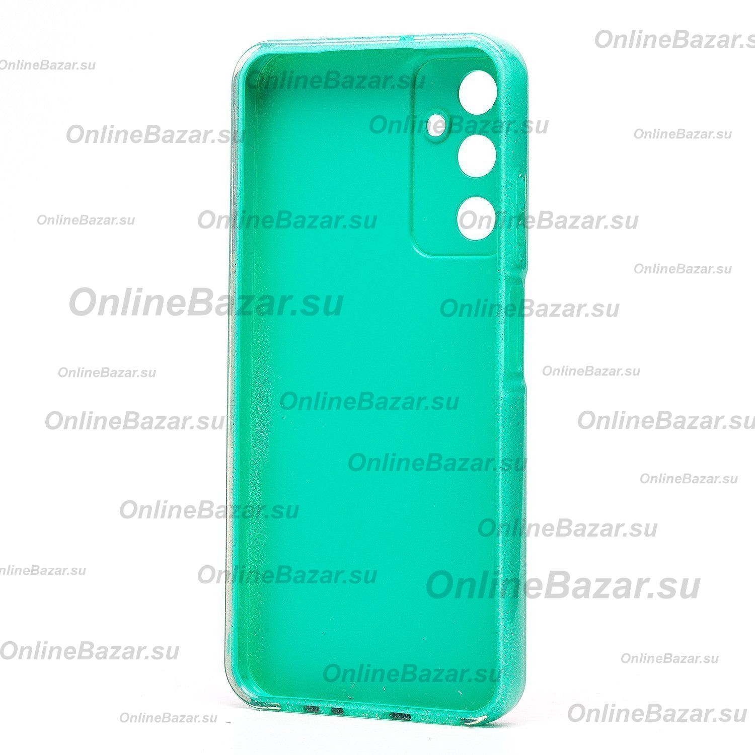 Чехол для Samsung SM-A057F (Galaxy A05s) силиконовый с блестками №3 <мятный> ― Spb.OnlineBazar.su