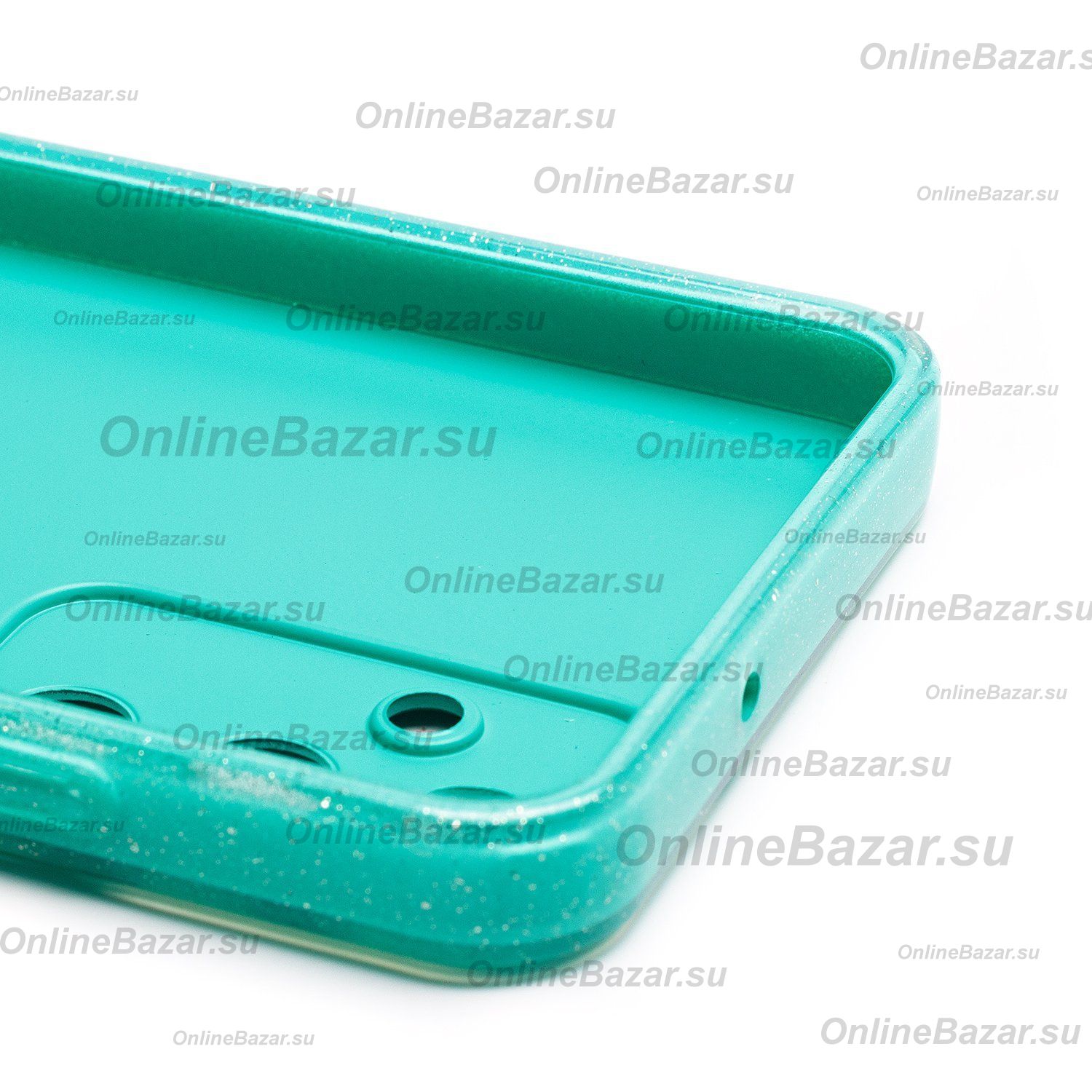 Чехол для Samsung SM-A057F (Galaxy A05s) силиконовый с блестками №3 <мятный> ― Spb.OnlineBazar.su