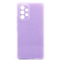 Чехол для Samsung SM-A536E (Galaxy A53 5G) силиконовый с блестками №3 <светло-фиолетовый> ― Spb.OnlineBazar.su
