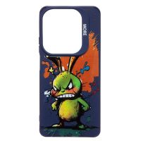 Чехол для Infinix Hot 40 Pro (X6837) силиконовый (рис. 335/заяц) <темно-синий> ― Spb.OnlineBazar.su