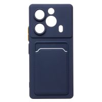 Чехол для Tecno Pova 6 Pro 5G (LI9) силиконовый с картхолдером №9 <темно-синий> ― Spb.OnlineBazar.su