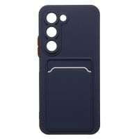 Чехол для Tecno Spark 40 Pro (KM6) силиконовый с картхолдером №9 <темно-синий> ― Spb.OnlineBazar.su