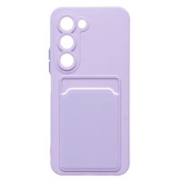 Чехол для Tecno Spark 40 Pro (KM6) силиконовый с картхолдером №9 <светло-фиолетовый> ― Spb.OnlineBazar.su