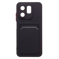Чехол для Infinix Hot 50i (X6531B) силиконовый с картхолдером №9 <черный> ― Spb.OnlineBazar.su