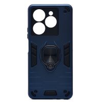 Чехол для Infinix Hot 40i (X6528B) силиконовый противоударный с кольцом <синий> ― Spb.OnlineBazar.su