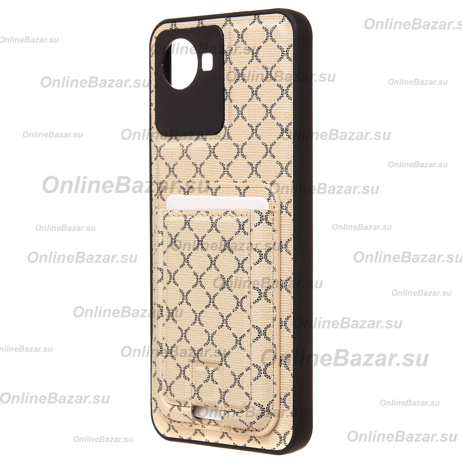 Чехол для Realme RMX3506 силиконовый с картхолдером №8 <белый> ― Spb.OnlineBazar.su