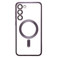 Чехол для Samsung SM-S911B (Galaxy S23) силиконовый MagSafe №7 <темно-фиолетовый> ― Spb.OnlineBazar.su