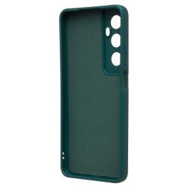 Чехол для Realme RMX3910 силиконовый Soft Touch 4 <темно-зеленый>