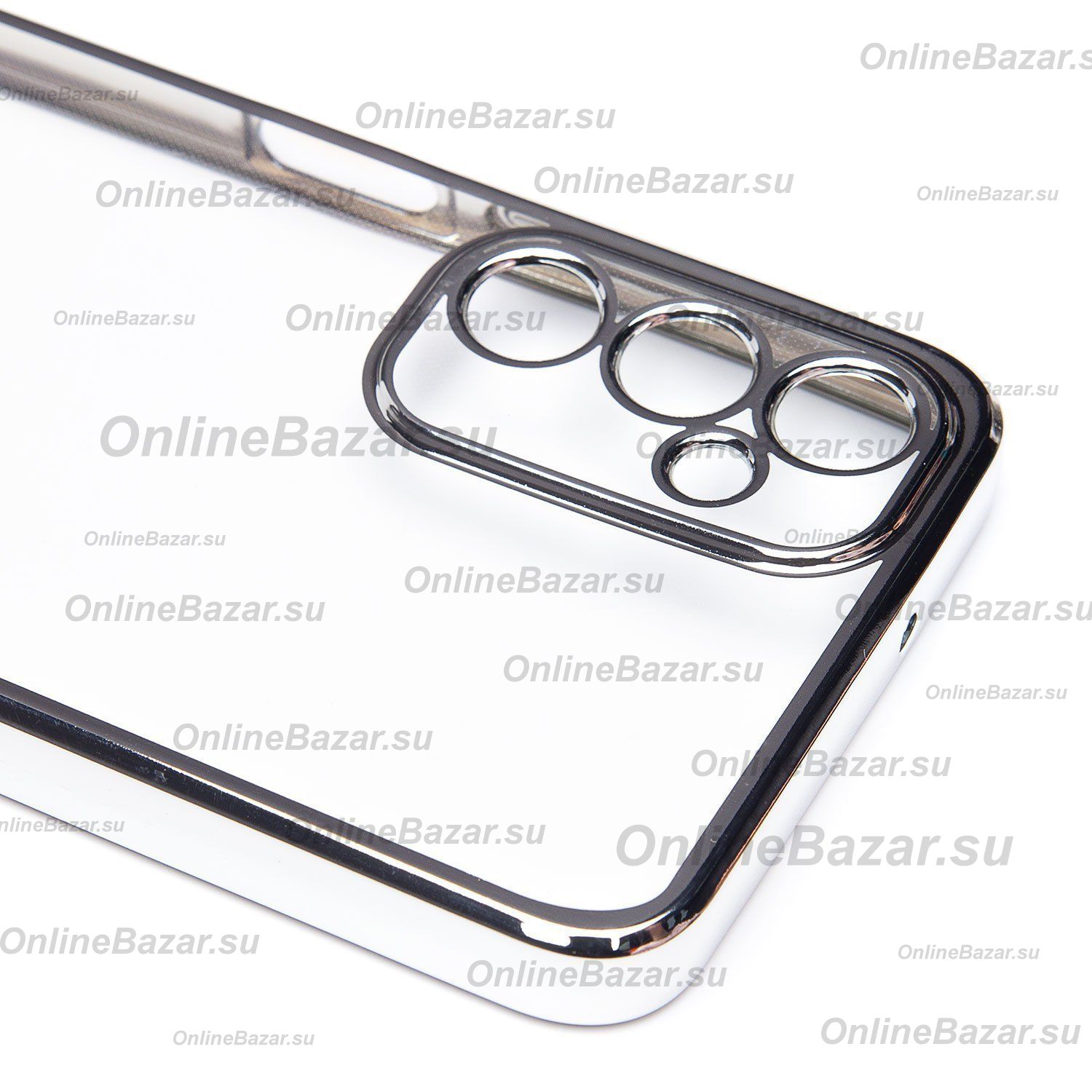 Чехол для Samsung SM-A057F (Galaxy A05s) силиконовый ультратонкий Pilot <серебристый> ― Spb.OnlineBazar.su