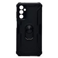 Чехол для Samsung SM-A145F (Galaxy A14) силиконовый противоударный с кольцом №2 <черный> ― Spb.OnlineBazar.su