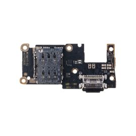Плата нижняя для Xiaomi 11T Pro на системный разъем, разъем Sim-карты и микрофон
